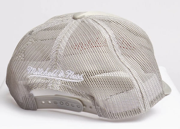 [5HSSLD21131-BNEGREY] MENS MITCHELL & NESS NBA PASTEL TRUCKER SNAPBACK NETS
