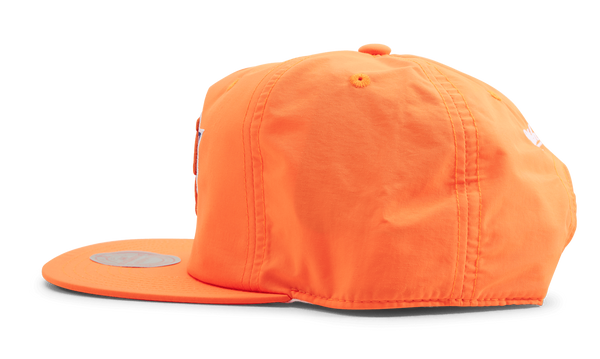 MENS MITCHELL & NESS NBA NEON NYLON SNAPBACK KNICKS - ORANGE