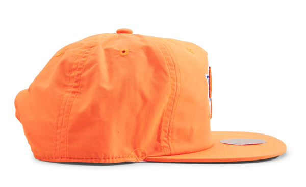 MENS MITCHELL & NESS NBA NEON NYLON SNAPBACK KNICKS - ORANGE
