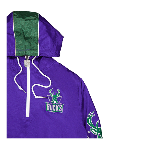 MENS MITCHELL & NESS TEAM OG 2.0 ANORAK WINDBREAKER BUCKS