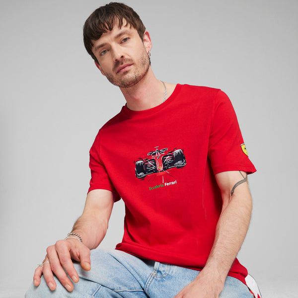 [623803-02] MENS PUMA FERRARI RACE GRAPHIC TEE