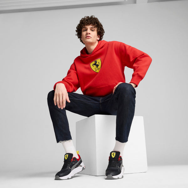 [627054-02] MENS PUMA FERRARI RACE BIG SHIELD HOODIE