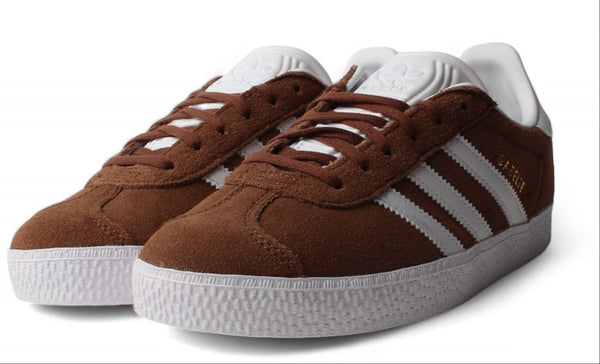 [IF9802] GRADE SCHOOL ADIDAS GAZELLE 'PRELOVED BROWN CLOUD WHITE GOLD METALLIC (GS)'