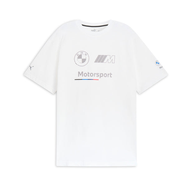 [629224-02] MENS PUMA BMW MOTORSPORTS ESSENTIALS LOGO STRIPE TEE