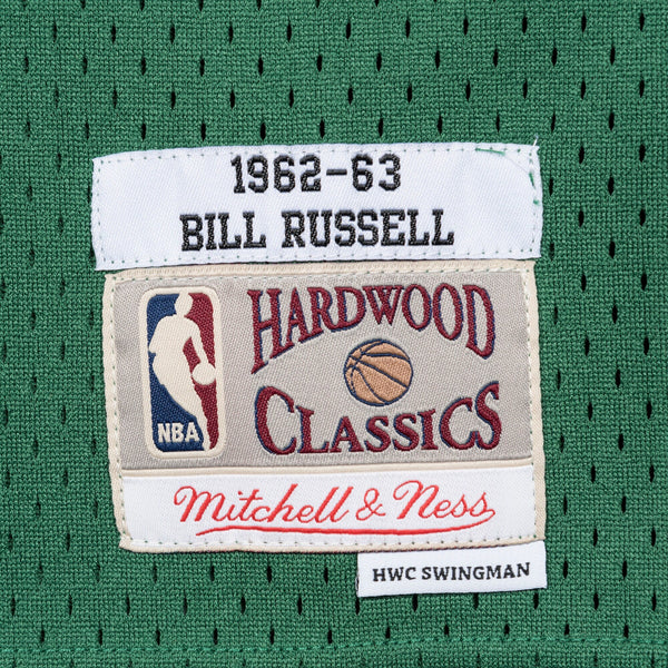 MENS MITCHELL & NESS SWINGMAN ROAD JERSEY CELTICS 1962 BILL RUSSELL
