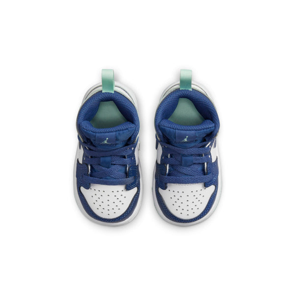 [640735-413] Toddlers Air Jordan Retro 1 Mid (TD) 'Mystic Navy Mint Foam'