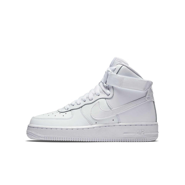 [653998-100] Grade School Nike AIR FORCE 1 HIGH 'WHITE (GS)'