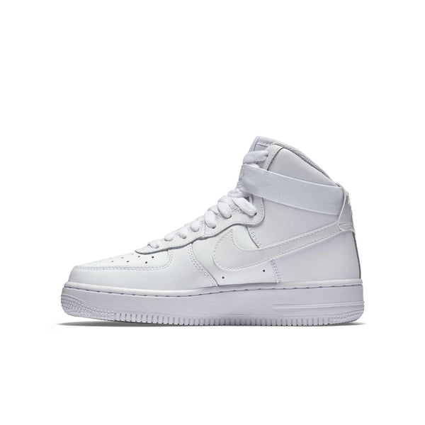 [653998-100] Grade School Nike AIR FORCE 1 HIGH 'WHITE (GS)'