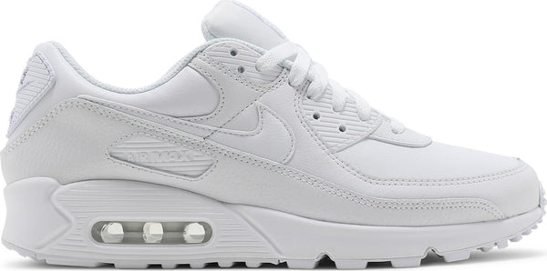 [CZ5594-100] Mens Nike AIR MAX 90 'LEATHER TRIPLE WHITE'