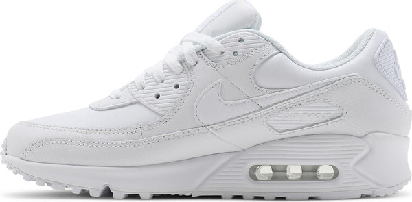 [CZ5594-100] Mens Nike AIR MAX 90 'LEATHER TRIPLE WHITE'