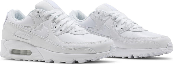 [CZ5594-100] Mens Nike AIR MAX 90 'LEATHER TRIPLE WHITE'