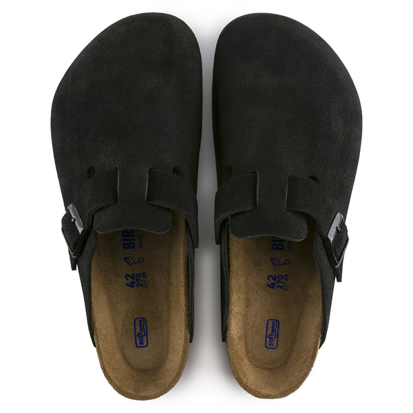 [1023910] UNISEX BIRKENSTOCK BOSTON SOFT FOOTBED SUEDE LEATHER (REGULAR FIT)