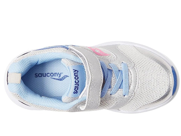 [SK167074] PRESCHOOL SAUCONY WIND FST A/C LITTLE KID 'SILVER/BLUE/PINK'