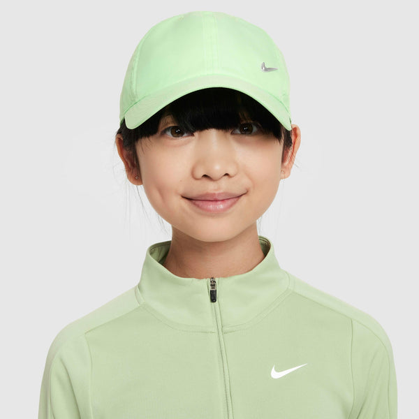 [FB5064-376] YOUTH NIKE GREEN METAL SWOOSH PERFORMANCE ADJUSTABLE HAT