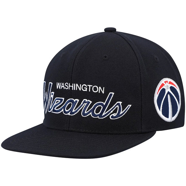 MENS MITCHELL & NESS NBA TEAM SCRIPT 2.0 SNAPBACK WIZARDS