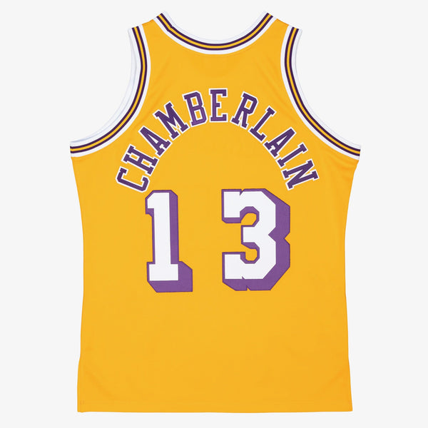 Mens Mitchell & Ness NBA AUTHENTIC JERSEY LAKERS 1971 WILT CHAMBERLAIN