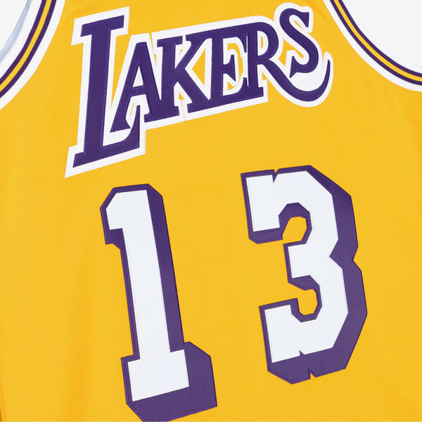 Mens Mitchell & Ness NBA AUTHENTIC JERSEY LAKERS 1971 WILT CHAMBERLAIN