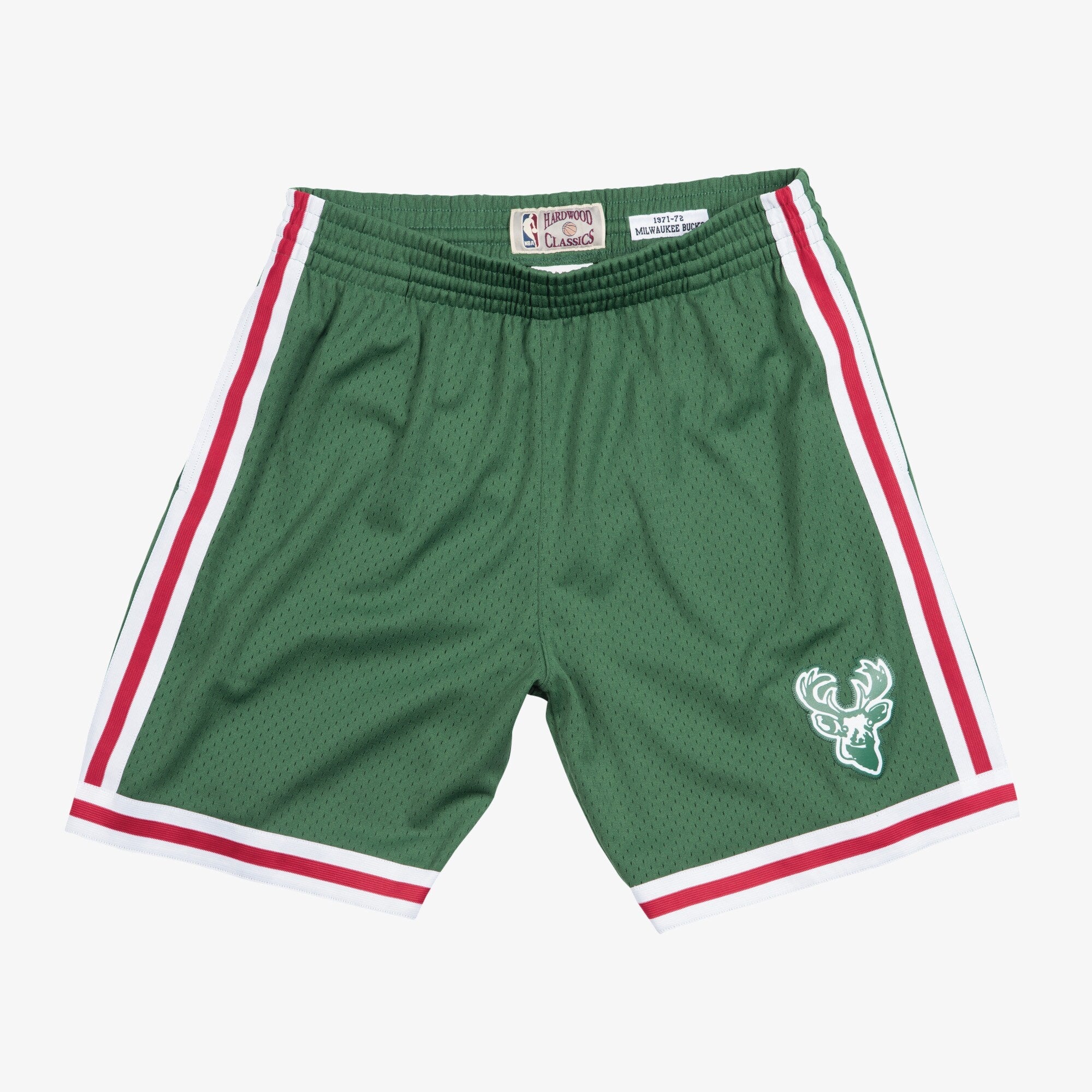 Mens Mitchell & Ness NBA SWINGMAN ROAD SHORTS BUCKS 71-72