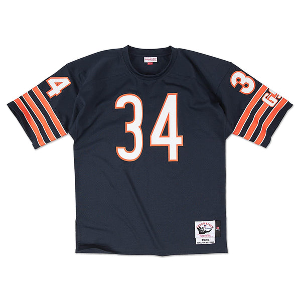 [AJY6CP18020-CBENAVY85WPA] Mens Mitchell & Ness NFL Authentic Jersey Chicago Bears 1985 Walter Payton - sneakAR