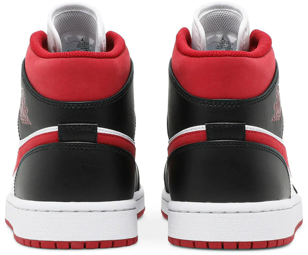 [554724-122] Mens Air Jordan RETRO 1 MID 'GYM RED BLACK WHITE'