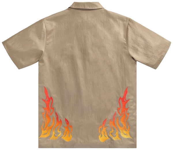 [CW3128-247] MENS AIR JORDAN X TRAVIS SCOTT CACTUS JACK BUTTON DOWN SHIRT