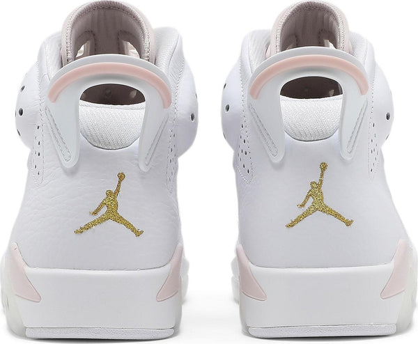 [DH9696-100] Womens Air Jordan Retro 6 'Gold Hoops' (Women's)