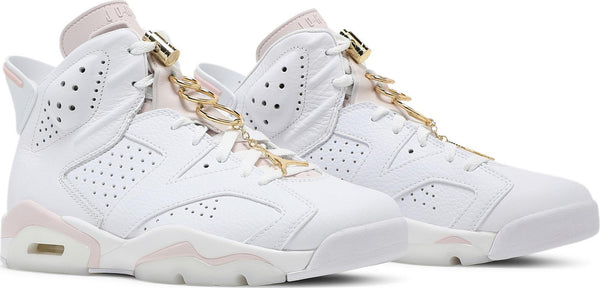[DH9696-100] Womens Air Jordan Retro 6 'Gold Hoops' (Women's)