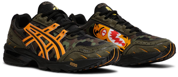 [1023A061-200] MENS ASICS GEL-1090 'A BATHING APE TIGER CAMO'