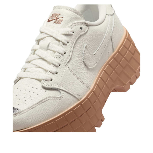 [HF3184-101] WOMENS AIR JORDAN RETRO 1 LOW BROOKLYN 'SAIL RATTAN'