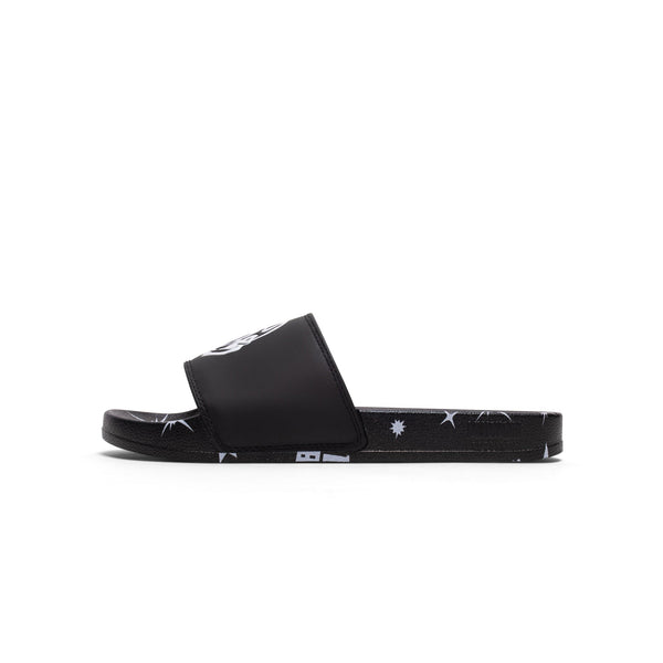 [811-3806/BLACK] MENS BILLIONAIRE BOYS CLUB MOON WALK SLIDES 'BLACK'