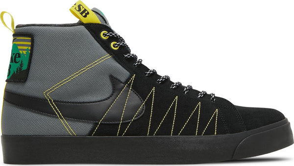 [DC8903-001] Mens Nike SB ZOOM BLAZER MID PRM 'ACCLIMATE COOL GREY YELLOW STRIKE'
