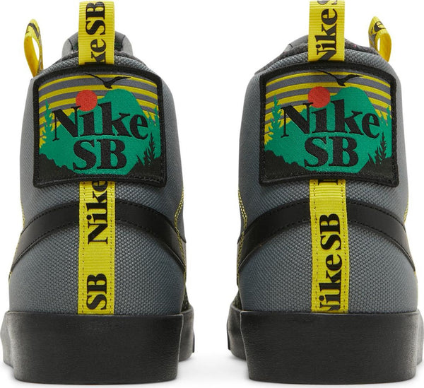 [DC8903-001] Mens Nike SB ZOOM BLAZER MID PRM 'ACCLIMATE COOL GREY YELLOW STRIKE'