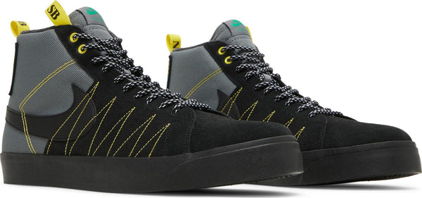 [DC8903-001] Mens Nike SB ZOOM BLAZER MID PRM 'ACCLIMATE COOL GREY YELLOW STRIKE'