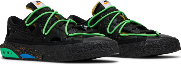[DH7863-001] Mens Nike Blazer Low 'Off-White Black Electro Green'