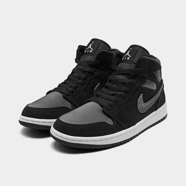 [852542-012] MENS AIR JORDAN RETRO 1 MID 'NYLON BLACK ANTHRACITE'