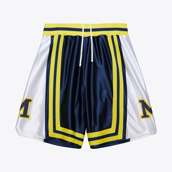 Mens Mitchell & Ness NCAA DARK SHORTS MICHIGAN WOLVERINES 1989