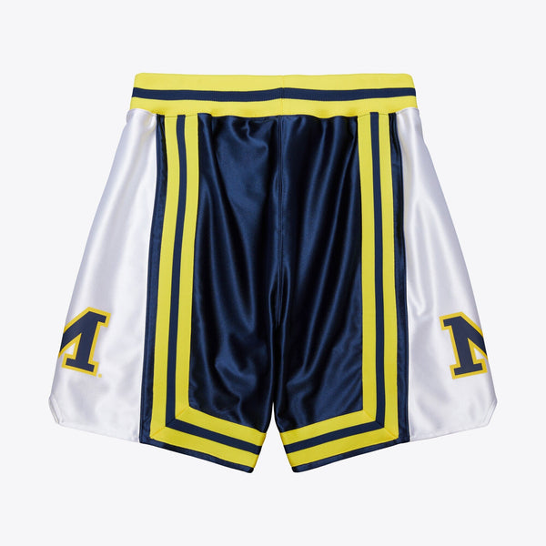 Mens Mitchell & Ness NCAA DARK SHORTS MICHIGAN WOLVERINES 1989
