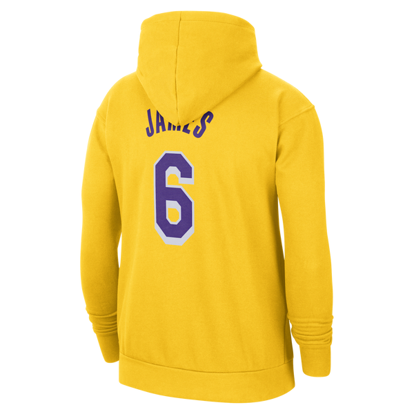 [DB1181-728] Mens Nike NBA LA LAKERS LEBRON JAMES #6 FLEECE PULLOVER HOODIE