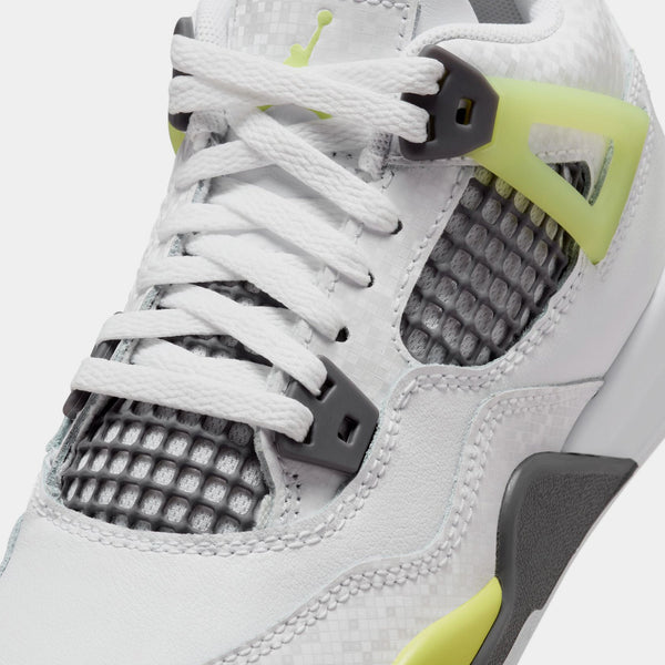 [HJ5991-100] PRESCHOOL AIR JORDAN RETRO 4 'LIGHT LEMON TWIST' (PS)