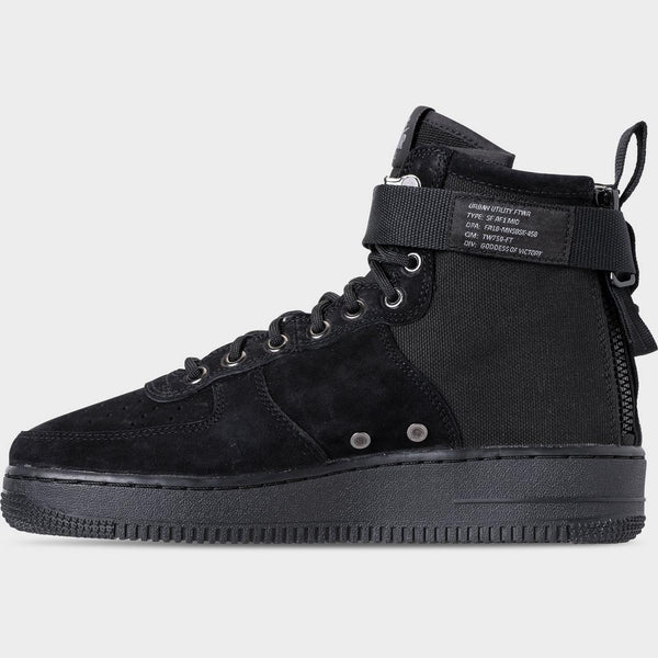 [917753-008] MENS NIKE SF AIR FORCE 1 MID 'BLACK COOL GREY'