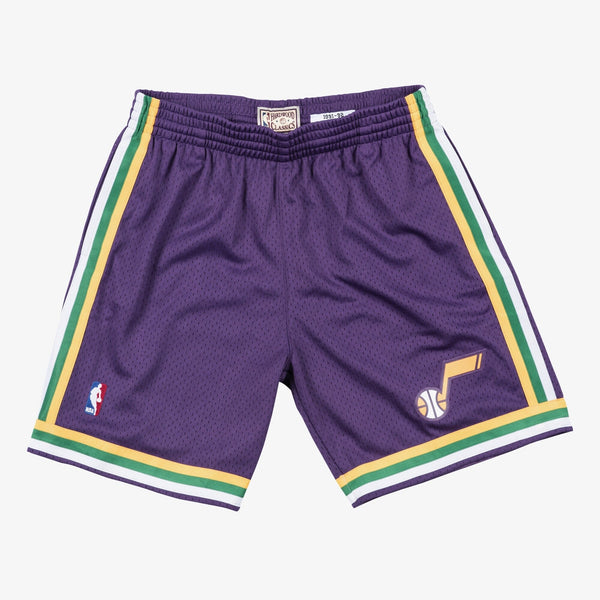 MENS MITCHELL & NESS NBA ROAD SWINGMAN SHORTS JAZZ 91-92