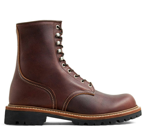 [4585] MENS RED WING LOGGER LEATHER BOOT IN BRIAR