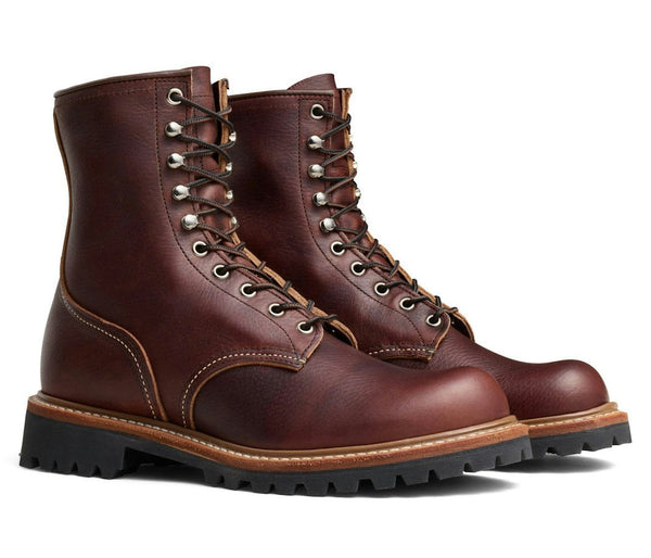 [4585] MENS RED WING LOGGER LEATHER BOOT IN BRIAR