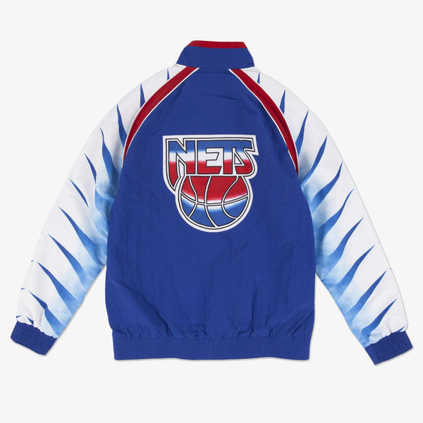 MENS MITCHELL & NESS NBA AUTHENTIC WARM UP JACKET NETS 93-94