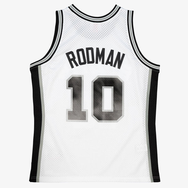 MENS MITCHELL & NESS NBA WHITE JERSEY SPURS 1993 DENNIS RODMAN