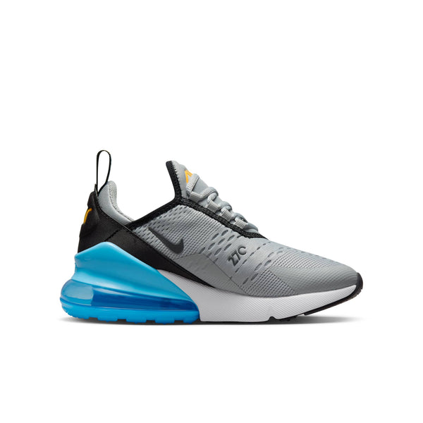 [943345-027] GRADE SCHOOL NIKE AIR MAX 270 GS 'LIGHT SMOKE GREY BALTIC BLUE'