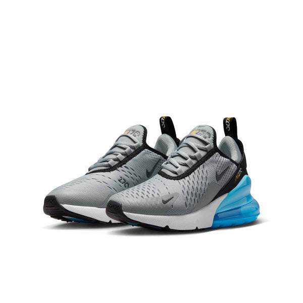 [943345-027] GRADE SCHOOL NIKE AIR MAX 270 GS 'LIGHT SMOKE GREY BALTIC BLUE'