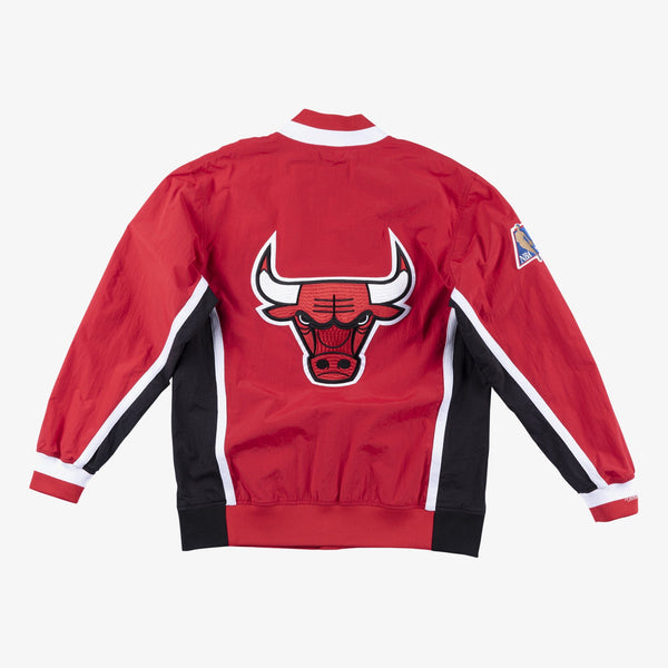 MENS MITCHELL & NESS NBA AUTHENTIC WARM UP JACKET BULLS 96