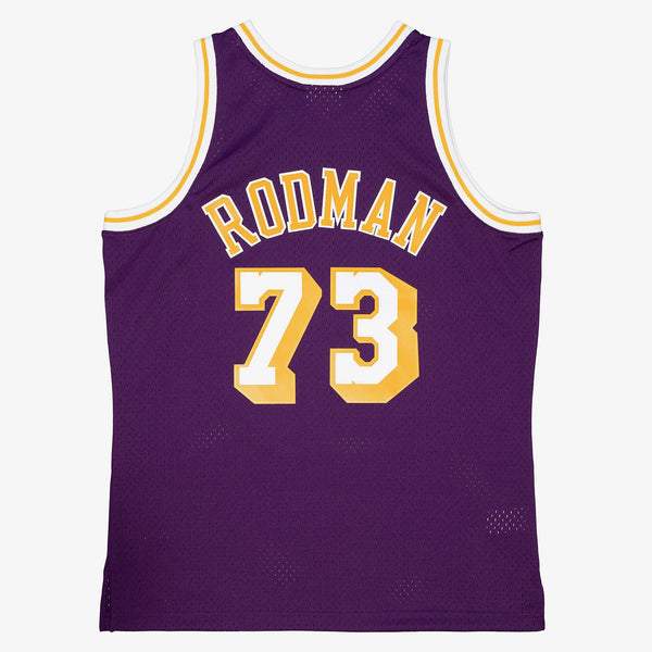 MENS MITCHELL & NESS ROAD JERSEY LAKERS 1998 DENNIS RODMAN