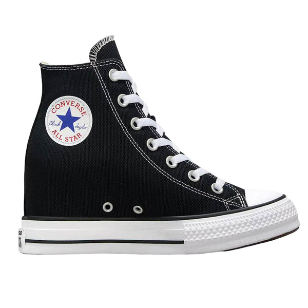 [A11909C] Womens Converse CHUCK TAYLOR ALL STAR WEDGE PLATFORM HI 'BLACK/WHITE'
